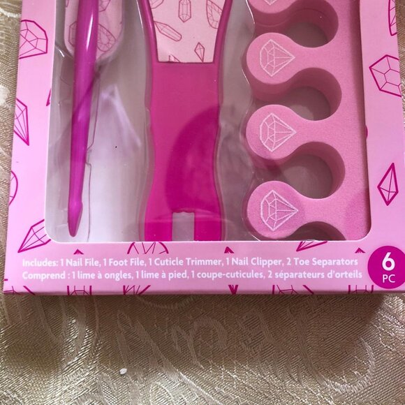 NWT, Pink, Easter basket bundle, wood basket, bunny, personal care/spa items - Picture 9 of 14